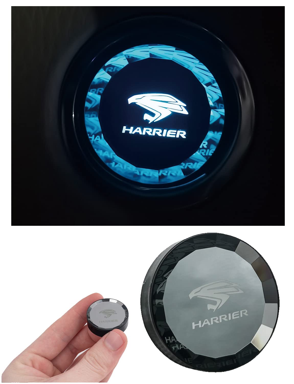 トヨハリアー 60系 クリスタル表面処理 エンジン スタートカバー スタートボタンカバー スイッチカバー..