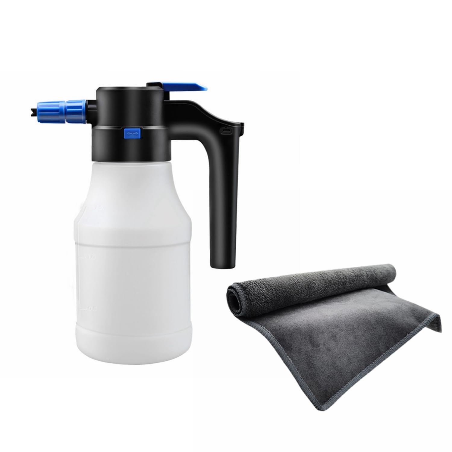 噴霧器 電動 フォームガン 電動噴霧器 洗車用 自動蓄圧式 霧吹き 1.5L容量 USB充電式 幅広い用途 洗車 ..