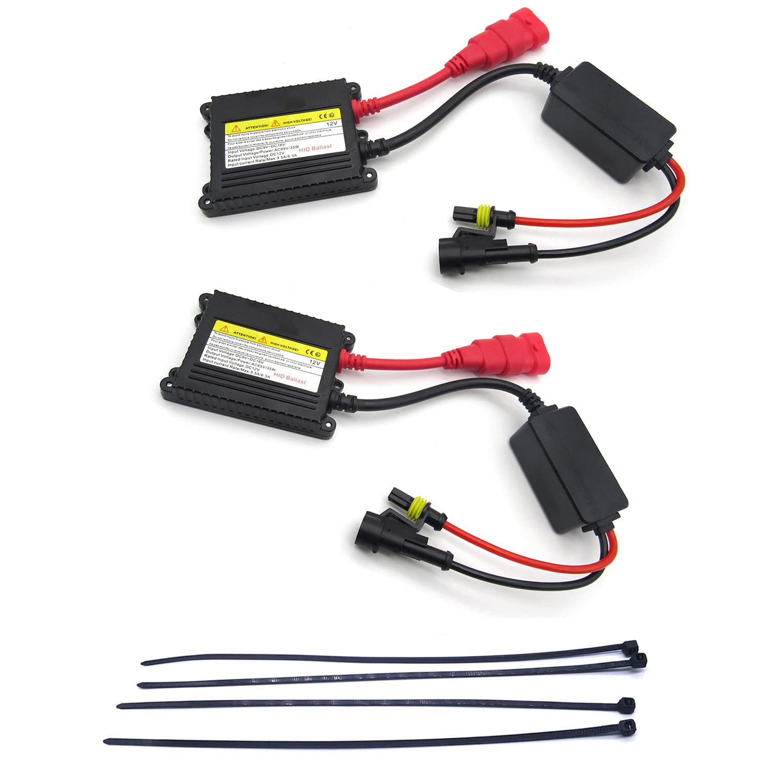 フォグランプ ヘッドライト DC12V HID 薄い 35W DC12V車用 HID 薄型 バラスト 2個セット 防水 交換補修用 H1/H3/H4/H7/H8/H9/H11/HB3/HB4兼用(4.0)