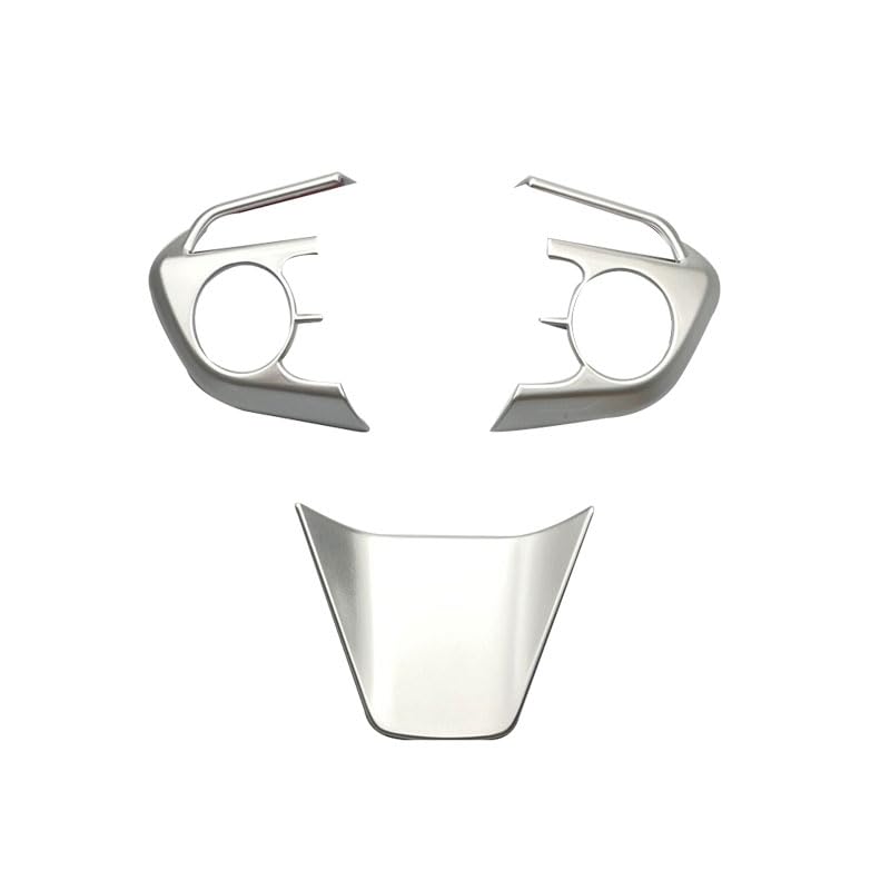 Accessories - ハリアー 80系 ステアリングパネル ステアリングカバー ハンドルスイッチ カバー ガーニッシュ アクセサリー爪キズ防止 内装パーツ TOYOT HARRIER 80系 2020年6月-現行 ABS製 簡単取付 3P 【シルバー【マット仕上げ】】