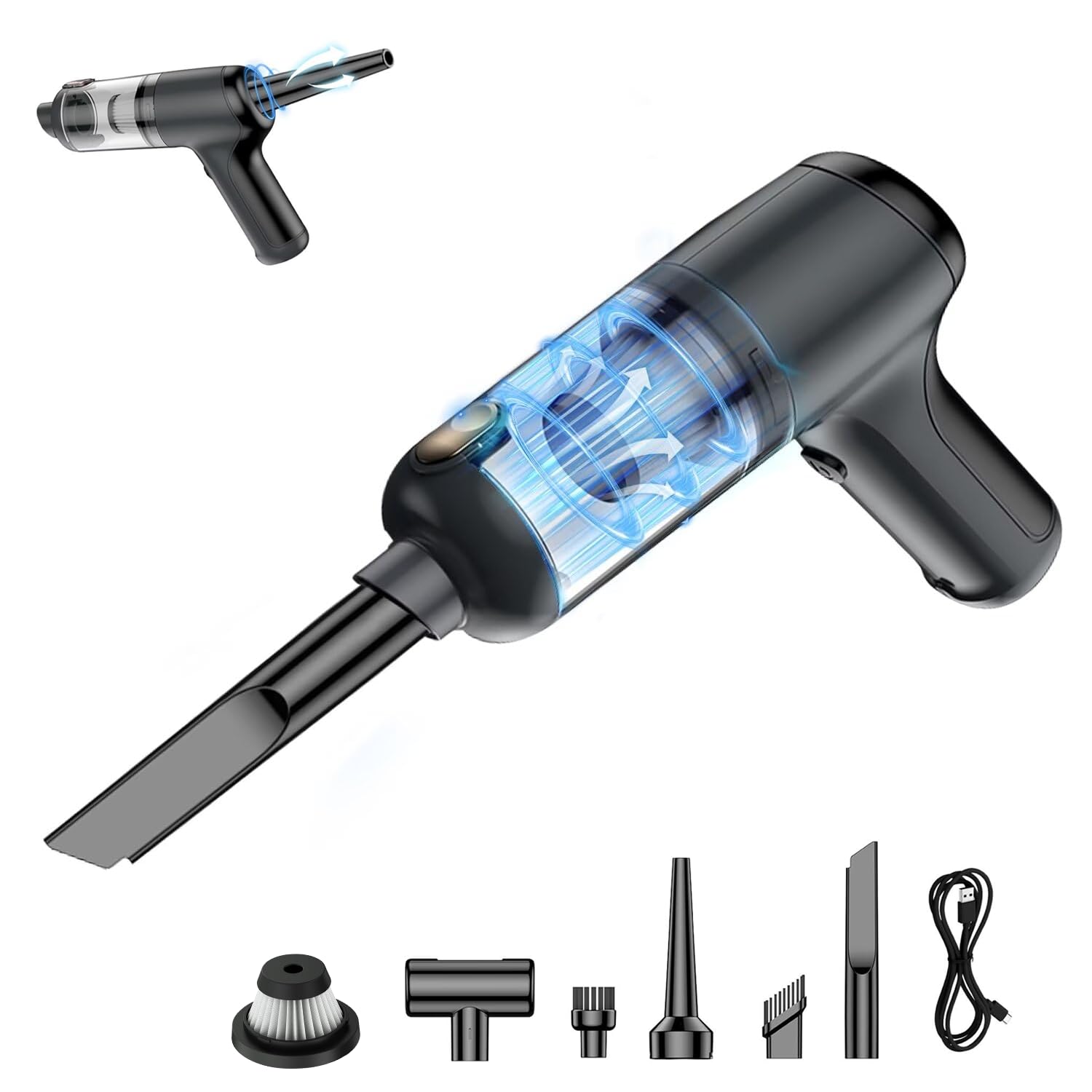 ハンディクリーナー ハンディ掃除機 【吹き飛ぶ/吸い込む/空