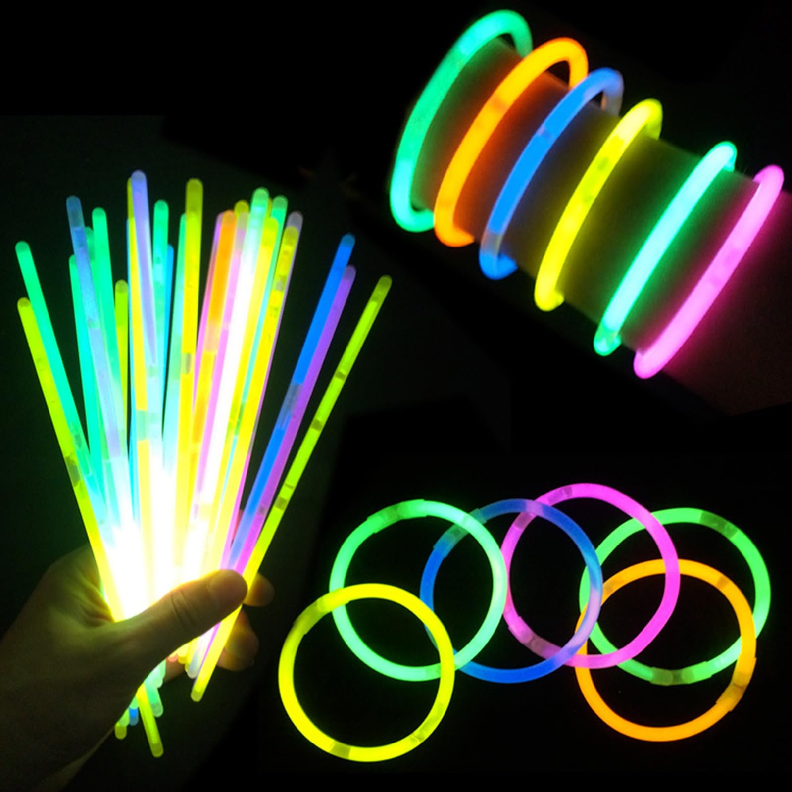 【きれい】パキッと折るだけで、たちまち美しく蛍光に光るケミカルライトです。ケミカルライト 暗闇の中で明るくキラキラと発光し、きれいに幻想的に光ります。【仕様】 カラー： 5色入り。 入り数： 50本、100本、150本、200本、300本からお好みでお選びいただけます。 点灯時間：夏期3〜8時間 冬期：5〜8時間 。一本の長さ：約20cm。【業務用にもおすすめ!】一度にたくさん使用することのできる便利な50本セットなので、学校でのイベントや行事などにもおすすめ！お祭りやゲームの景品としても喜ばれるアイテムです 祭り 景品 夏 おもちゃ お祭り 景品 子供 人気 光る ライト 夜 くじ 光るおもちゃ。【ジョイントも可能】端をジョイントさせることのできる接続パーツが付いているので、輪っかを作りブレスレットにしたり複数本を繋いで遊ぶ事も可能！【使い方いろいろ?】きれいで、目立って楽しい！ライブ、コンサートなどのイベント、クリスマス、パーティなどに最適です！ 使い方：コンサート、ペンライト、クラブイベント、カラオケ、宴会、お祝い事、結婚式二次会、光るブレスレット、縁日、花火、お祭り、キャンプ、クリスマス、マジック、光るリング、お誕生会、保育園、幼稚園、学校のイベント、学園祭、バザー、景品、大道芸、催事、露天、子供のおもちゃとして。光る棒、光るブレスレットは色んな場面で大活躍！