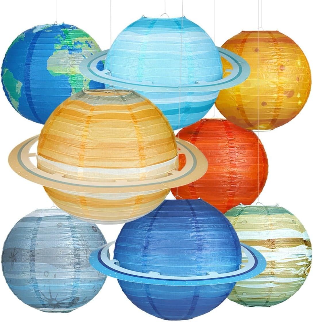 乐天商城 - 惑星提灯 提灯 8個セット ちょうちん 誕生日 飾り付け 惑星太陽系 パーティーやイベント 装飾 宇宙のテーマ室内 部屋装飾 スペースパーティーデコレーション インテリア