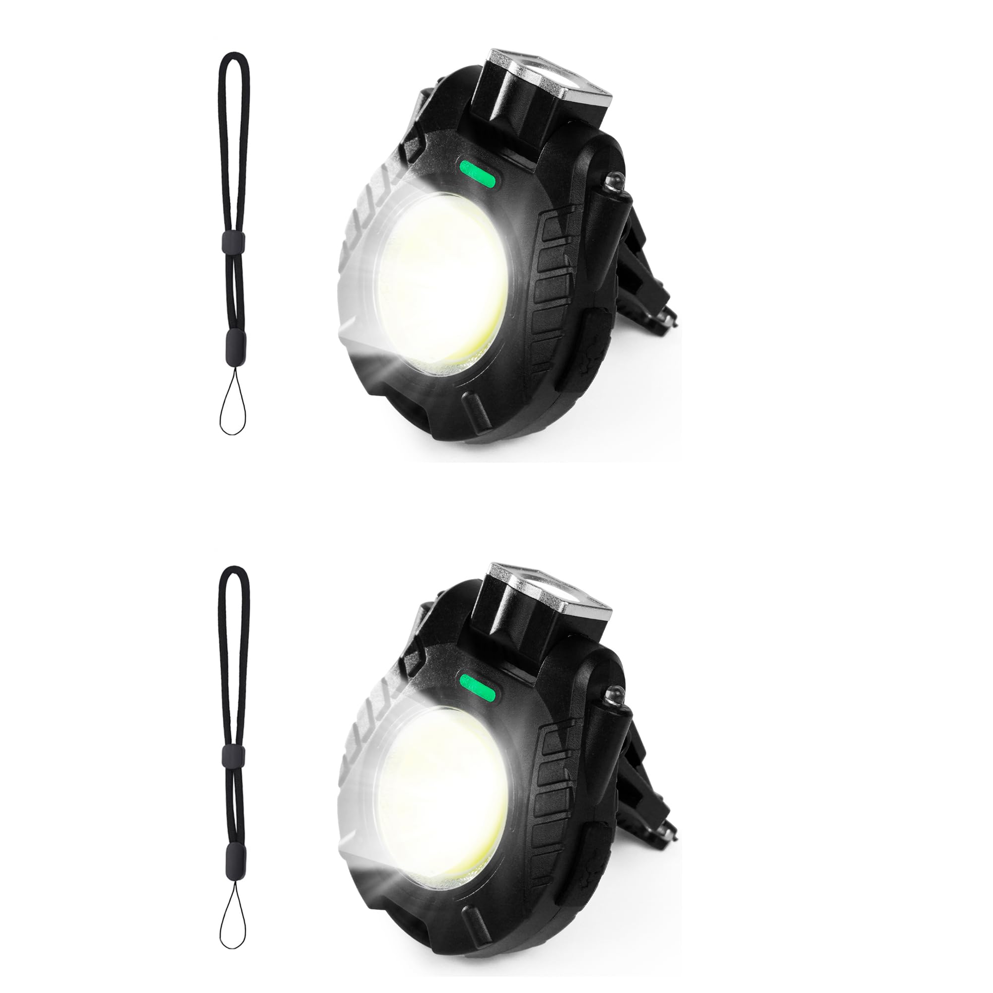 ledライト 2個 充電式 ミニ投光器 小型 キーホルダー 作業灯 超高輝度 1000ルーメン 5つ点灯モード 手を振ると感応できる USB-C IPX6防水 軽量 栓抜き 強力磁石付き ハンドストラップ付き 帽子に取り付け可能 キャンプ アウトドア 登山 夜釣り 停電 防災 緊急照