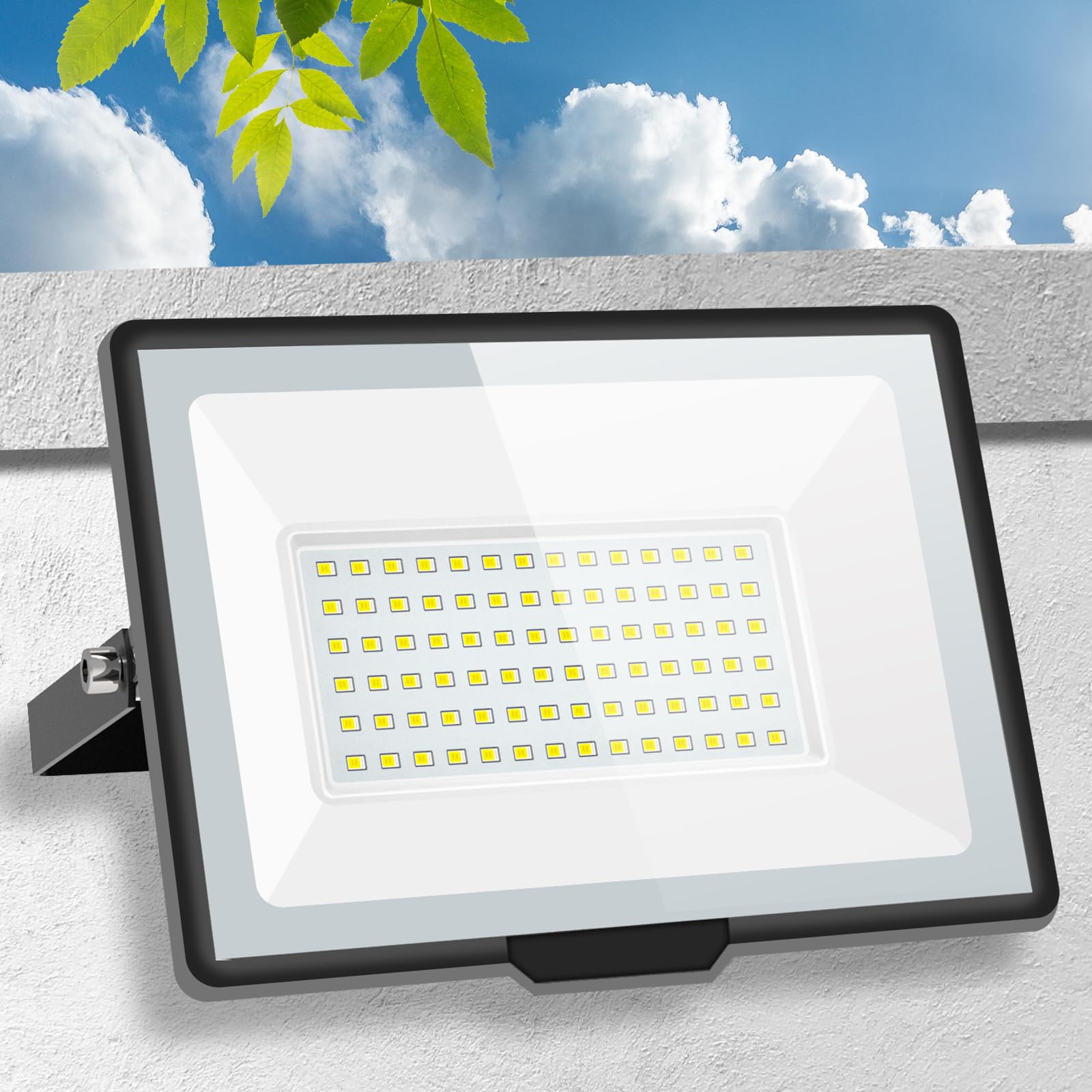 【超軽量?超薄型】 led投光器 100W 投光器 15000LM 投光器屋外 100v 灯光器 作業灯 外灯 工事用ライト ライト 高輝度 昼光色 6500K 豪雨/豪雪対応 屋外 照明 看板灯 led作業灯 外灯 作業用 工事用