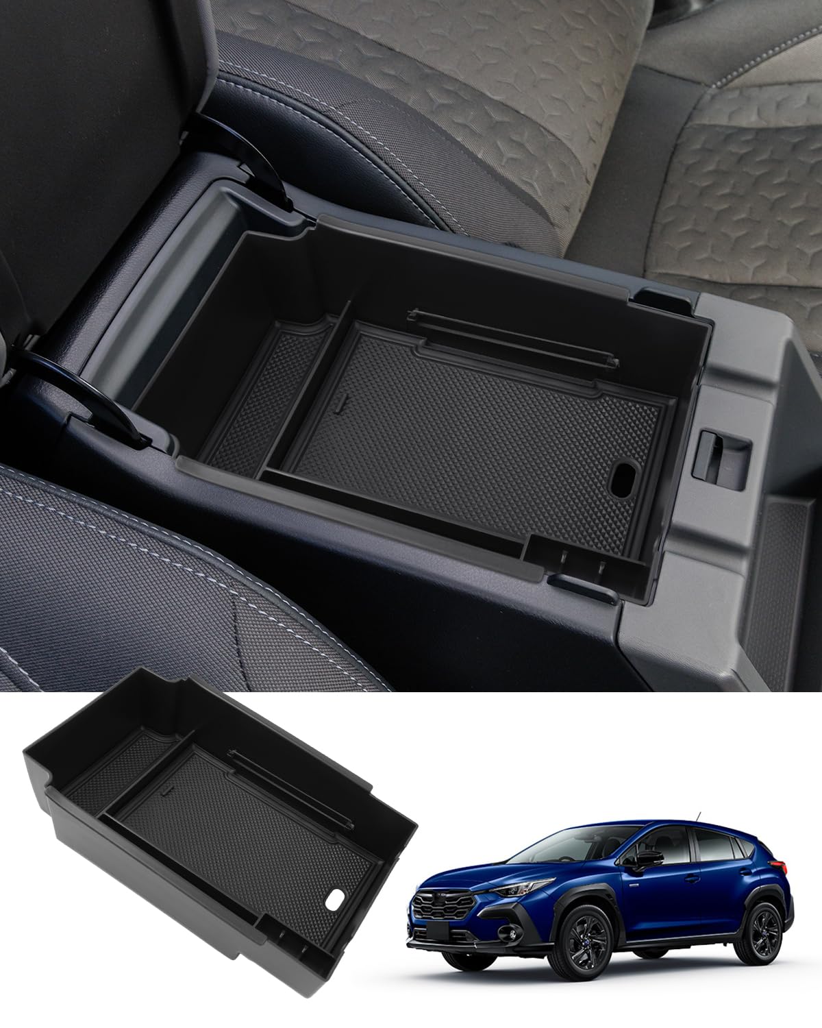 スバル クロストレック GU系 2022+専用 コンソールボックス コンソールトレイ センター収納ボックス ラ..