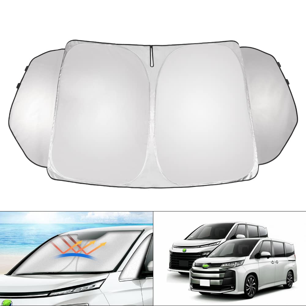 トヨタ 新型 ヴォクシー ノア 90系 フロントサンシェード VOXY NOAH 4代目 R90W型 R4.1? フロントガラス サンシェード シェードカーテン マルチサンシェード 遮光 シェード 日よけ 車種専用 UVカット 車中泊 カスタムパーツ