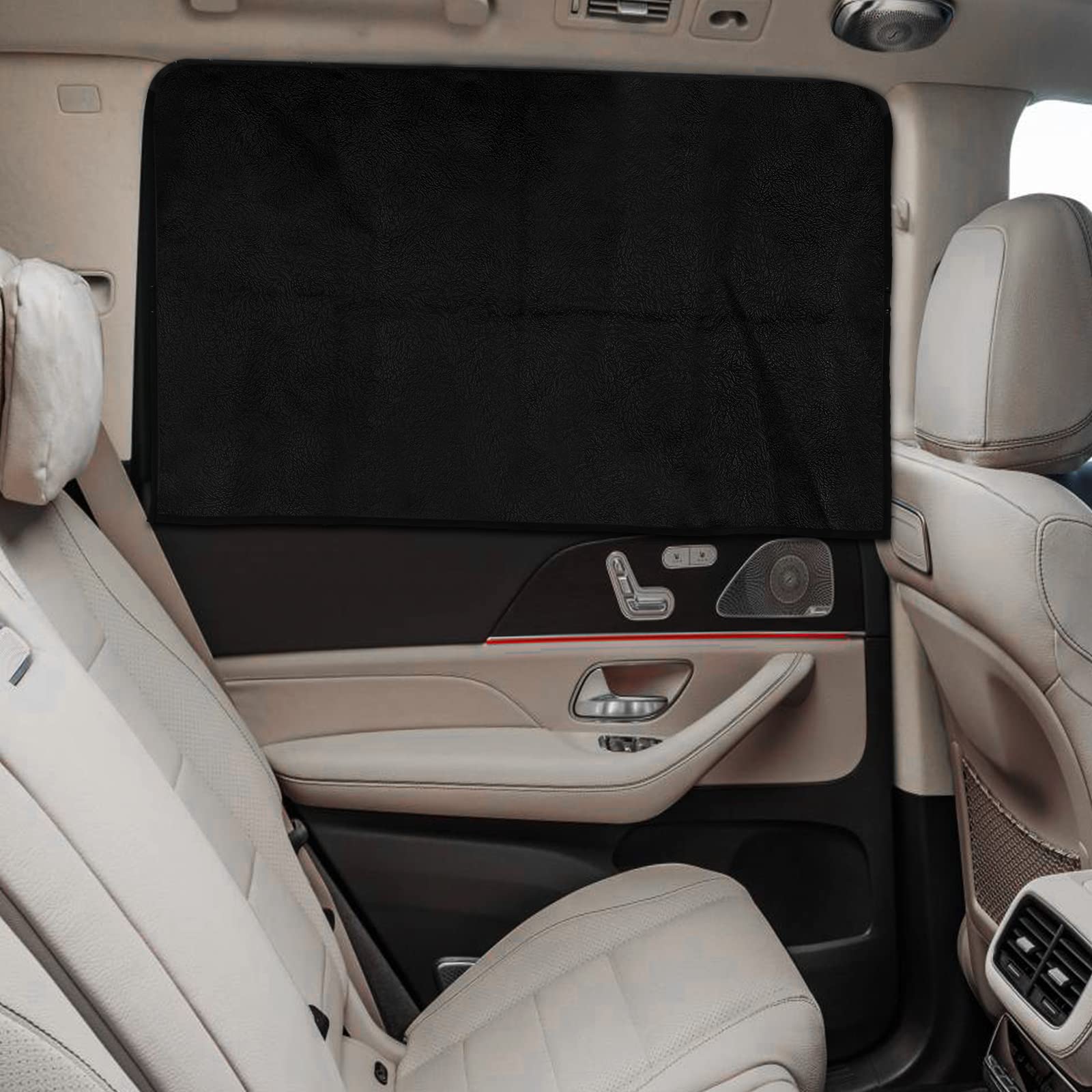 この商品について【99.9%遮光】カーテンは2枚入りで、完全遮光素材を使用しています。車内での仮眠や車中泊に非常に適しております。また、日よけ、目隠し、盗難防止、プライバシー保護にも役立ちます【マグネット式】カーテンは14個のマグネットを内蔵しております。上下、左右カーテンの4方面にマグネットが入っていますので、隙間なくしっかり車につけれます。カーテンを窓上部の金属フレームに取り付けるだけで簡単に取り付け取り外しができます【サイズ】サイズ：100cm*54cm。2枚入り。カーテンの全長は1mに達し、様々な車種に対応できます。遮光率高いので、紫外線によりダメージからご家族と愛車を守ります【取付簡単】窓枠とカーテンの隙間なく、マグネットタイプなので簡単な着脱でき、ガラスに跡が残らず、綺麗に装着できます