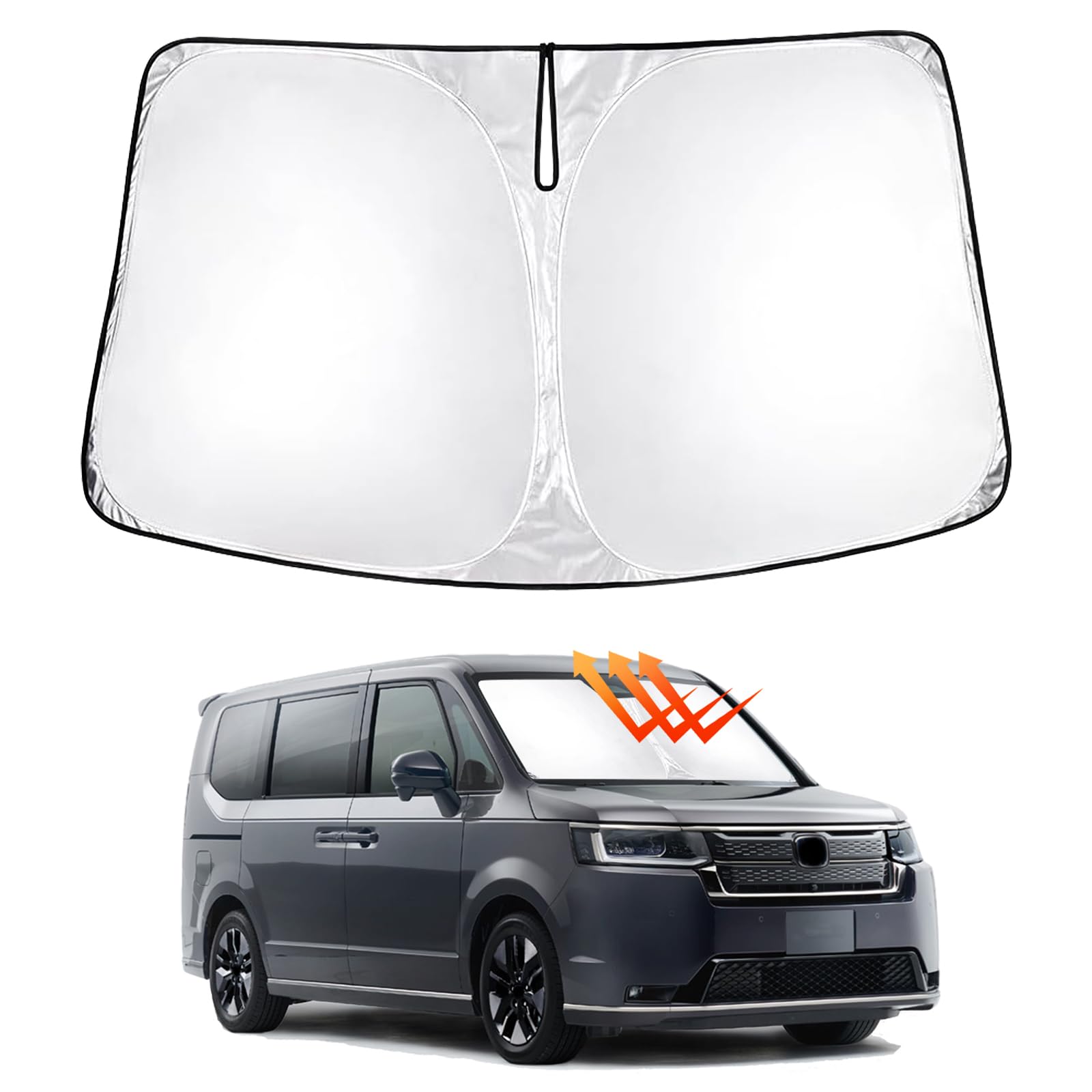 ステップワゴン RP6/7/8型 フロントガラス サンシェード STEP WAGN 6代目 フロント サンシェード シェ..