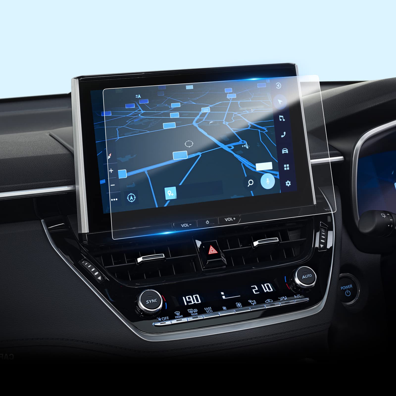 トヨタ 新型 カローラツーリング 2022モデル 専用 ナビゲーション液晶保護フィルム 10.5インチ PETフィ..