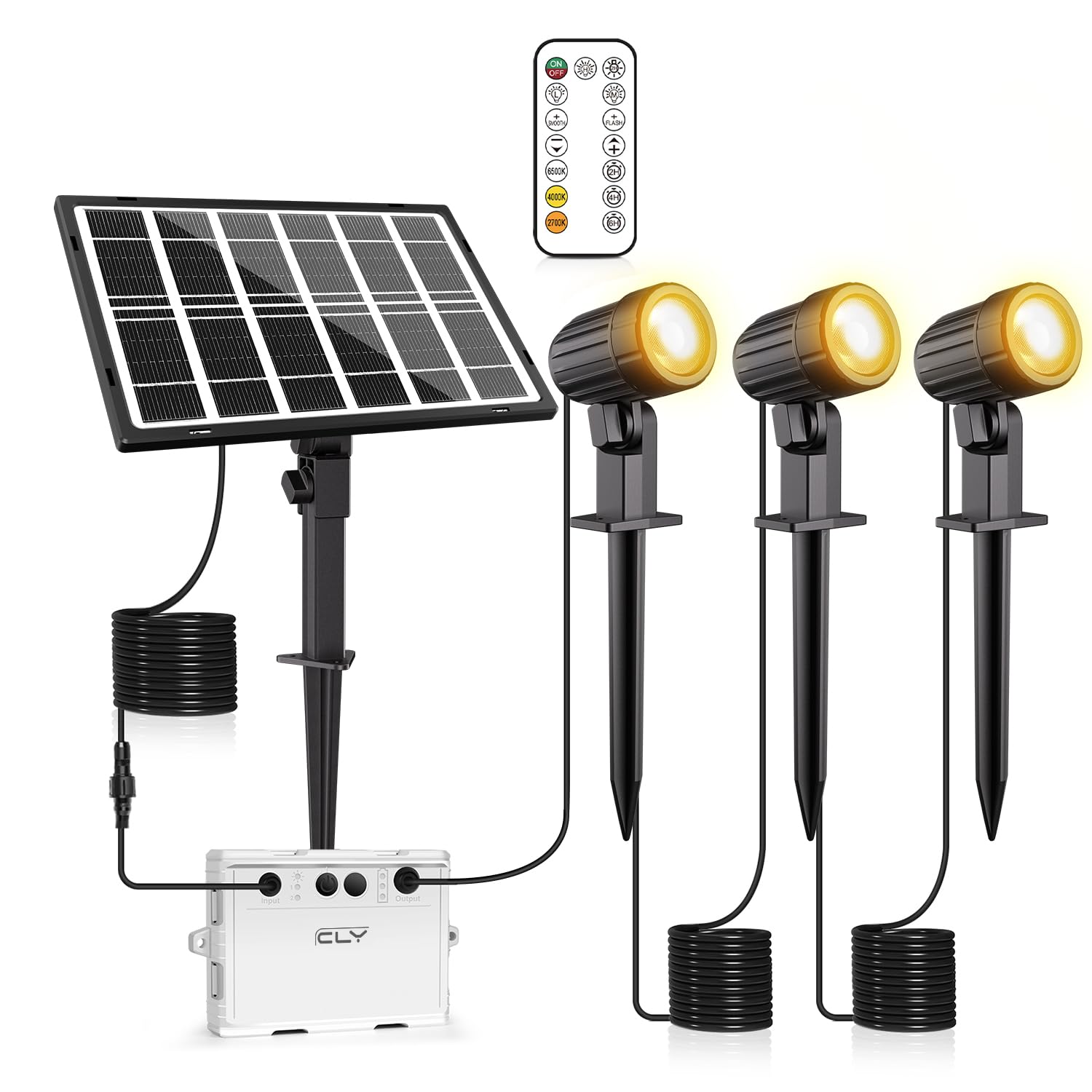 ガーデンライト ソーラー ソーラーライト 屋外 LED スポットライト 分離型 太陽光LEDライト 防犯ライト..