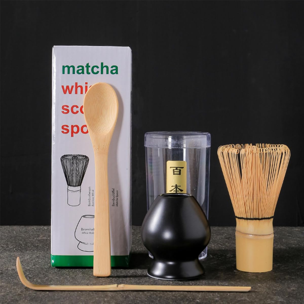 茶道具 茶筅 茶せん 100本立?くせ直し?茶杓?茶さじ お抹茶 4点セット 茶筌 茶筅セット 茶筅直し 茶しゃ..