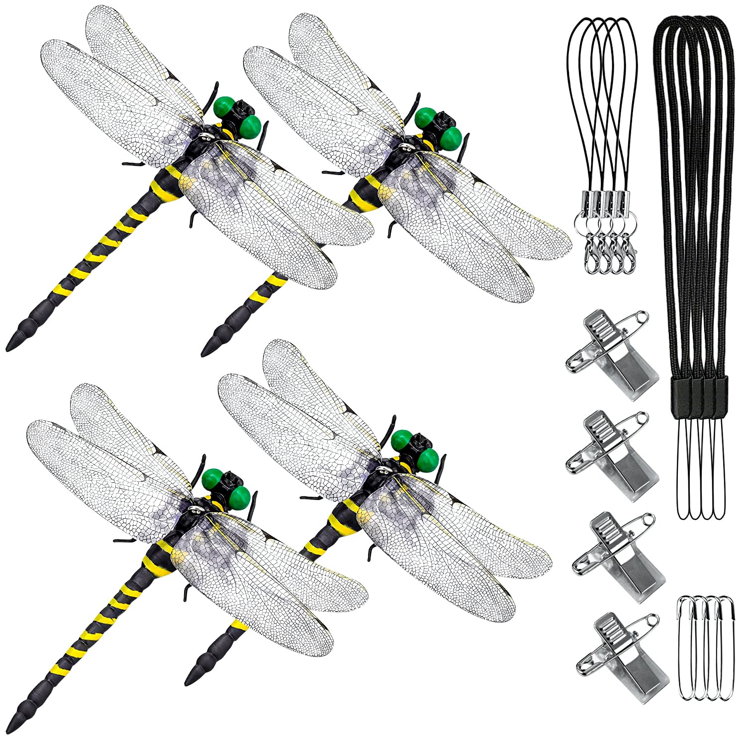 天敵で虫除け トンボ 蜻蛉 モデル 虫除け アウトドア 登山 釣り キャンプ 草刈り ベランダ 家庭菜園 網..
