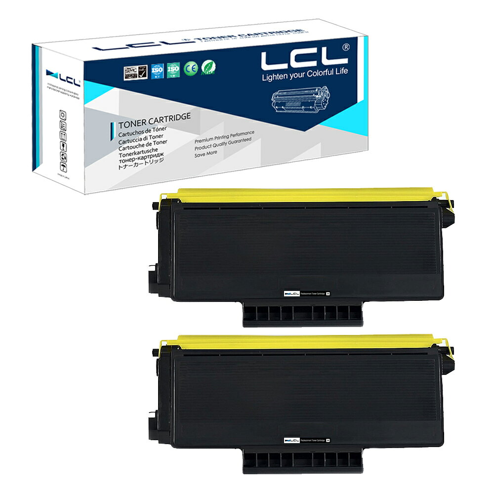 LCL Brother用 ブラザー用 TN-48J TN-43J 8000枚(2パック ブラック) 互換トナーカートリッジ 対応機種：Brother HL-5340D HL-5350DN HL-5380DN MFC-8380DN MFC-8890DW