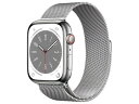 【新品・送料無料】Apple Watch Series 8 GPS+Cellularモデル 45mm MNKJ3J/A [シルバーステンレススチールケース/シル...