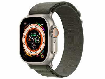 【在庫あり・送料無料】Apple Watch Ultra GPS+Cellularモデル 49mm MQFN3J/A [グリーンアルパインループ M]