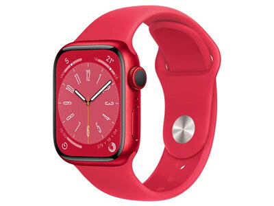 【新品・在庫あり・送料無料】Apple Watch Series 8 GPS+Cellularモデル 41mm MNJ23J/A [(PRODUCT)REDスポーツバンド]