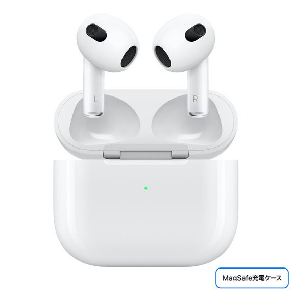 【お得！・送料無料・日本国内版・新品】AirPods 第3世代 MME73J/A 充電ケース：Lightning/MagSafe充電ケース★ご注文後のお届け先変更＆転送不可★ ※外箱傷あり（倉庫移動中に箱傷み）