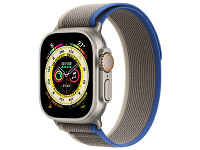 【新品・在庫あり・送料無料】 Apple Watch Ultra GPS+Cellularモデル 49mm MQFV3J/A [ブルー/グレイトレイルループ M/L]