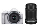 デジタル一眼カメラ EOS R50 ダブルズームキット ホワイト【保証開始】※量販店印あり