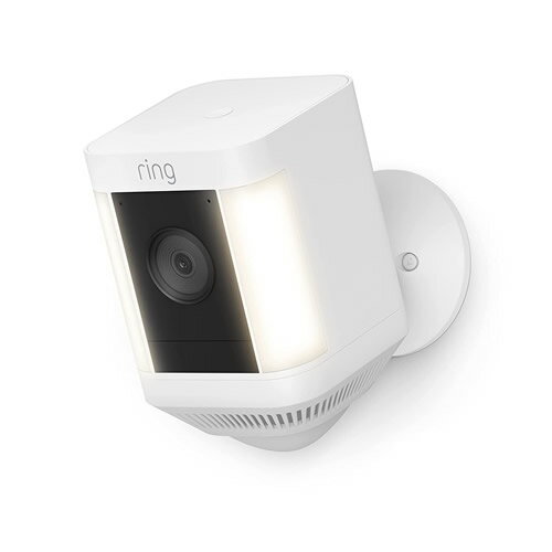 Amazon｜Ring Spotlight Cam Plus, Battery (リング スポットライトカム プラス バッテリーモデル) ホワイト