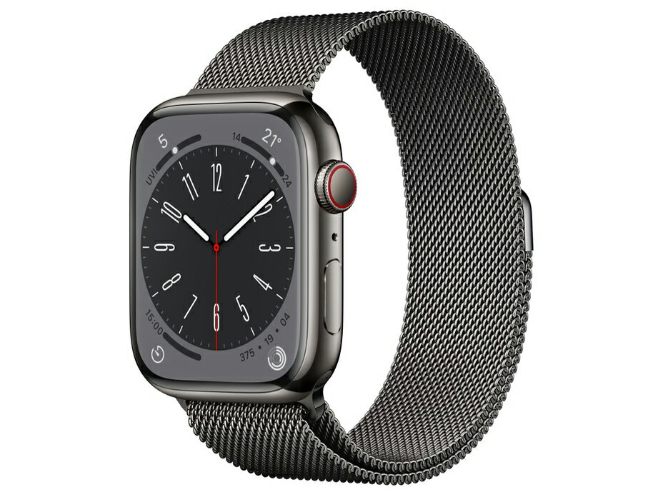 【新品・在庫あり・送料無料】Apple Watch Series 8 GPS+Cellularモデル 45mm MNKX3J/A [グラファイトステンレススチールケース/グラファイトミラネーゼループ]