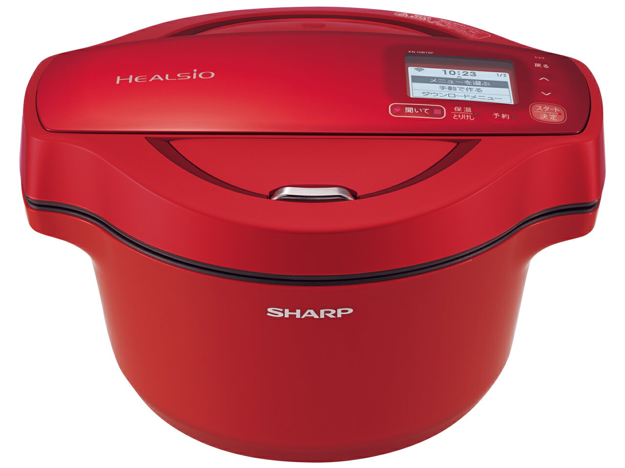 【送料無料・在庫あり】SHARP ヘルシオ ホットクック KN-HW16F-R [レッド系]