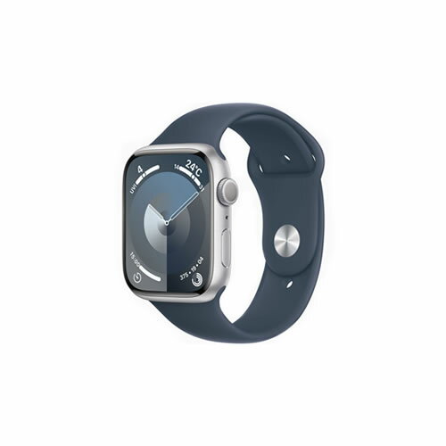 【新品・在庫あり・送料無料】Apple Watch Series 9 GPSモデル MR9E3J/A [シルバー/ストームブルースポーツバンド M/L]