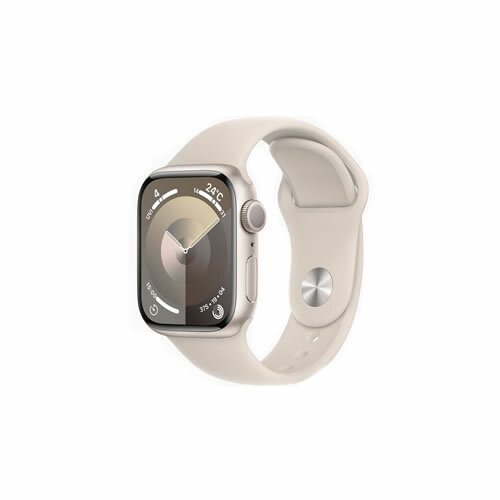 【新品・在庫あり・送料無料】Apple Watch Series 9 GPSモデル 41mm MR8T3J/A [スターライトスポーツバンド S/M]