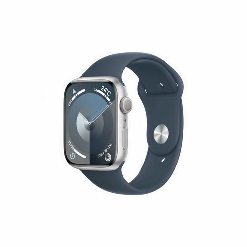 【新品・在庫あり・送料無料】Apple Watch Series 9 GPSモデル MR9D3J/A [シルバー/ストームブルースポーツバンド S/M]