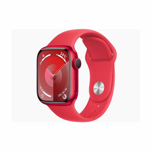 【新品・在庫あり・送料無料】Apple Watch Series 9 GPSモデル 41mm MRXH3J/A [(PRODUCT)REDスポーツバンド M/L]