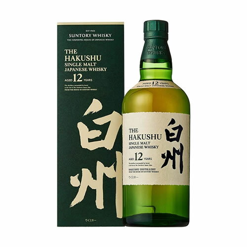 【東京都内配送限定・即納】サントリーシングルモルトウイスキー 白州 12年 700ml瓶｜アルコール度数43％