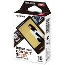 【新品・在庫あり・送料無料】FUJIFILM チェキ インスタントカラーフィルム instax mini用フィルム CONTACT SHEET(コンタクトシート) 1パック(10枚入)【ポスト投函】