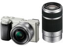 SONY ダブルズームレンズキット α6000 ILCE-6000 ILCE-6000Y(S)［シルバー］