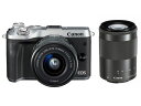 CANON(キヤノン)EOS M6 ダブルズームキット [シルバー] ミラーレスカメラ