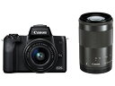 【送料無料・在庫あり】CANON(キヤノン) EOS Kiss M ダブルズームキット [ブラック]