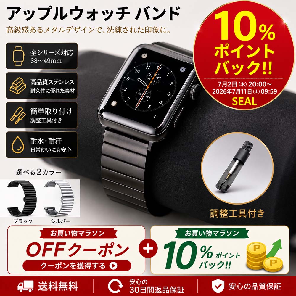 Apple Watch Stainless Steel Chain Band for Men - Metal Link - All Series 38 40 41 42 44 45 46 49mm - High-Quality Stainless Steel - Simple, Elegant, Sophisticated, Business, Formal - Makes a Statement - Metal Band - Gift - Popular, Recommended, Replacement - Durable, Long-lasting - B18