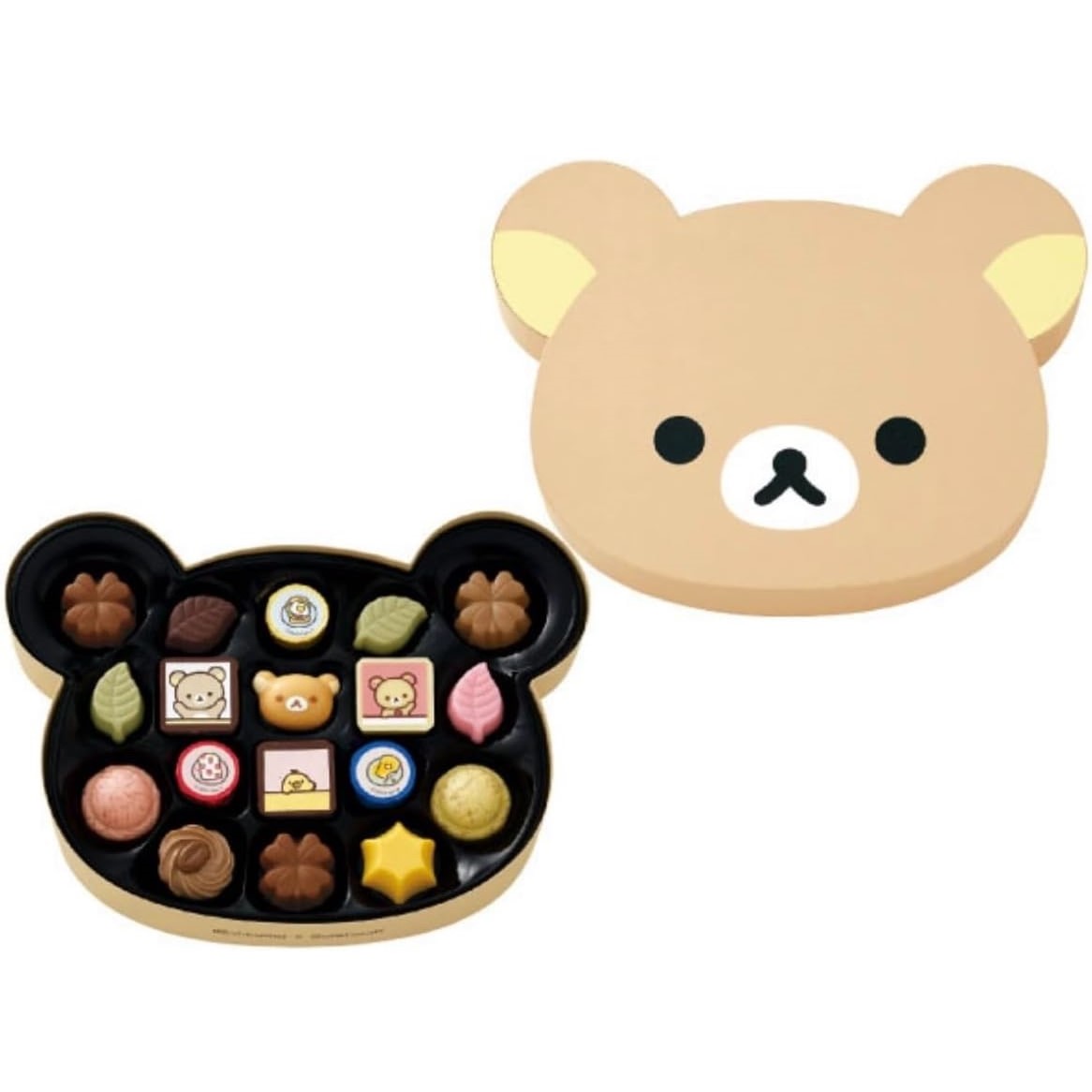 ゴンチャロフ リラックマ フェイスボックス 18個入 バレンタイン チョコレート 【ギフト用袋付き】のサムネイル