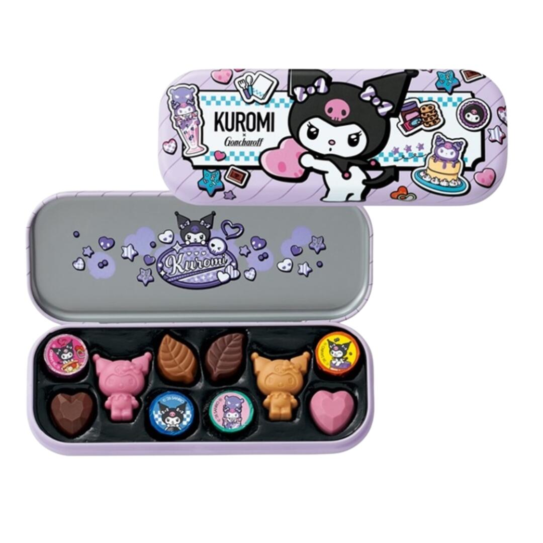 サンリオ キャラクターズ ゴンチャロフ クロミ ペンケース缶 2026 チョコ バレンタイン
