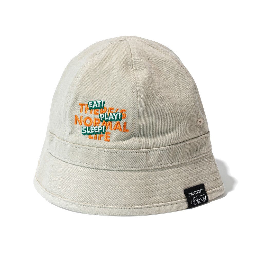 【ZIZONE】BUCKET HAT_THERES NORMAL LIFE / BEIGE