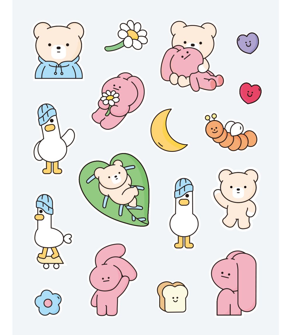 【PINK&VEN】Deco sticker_Ver2. PVC