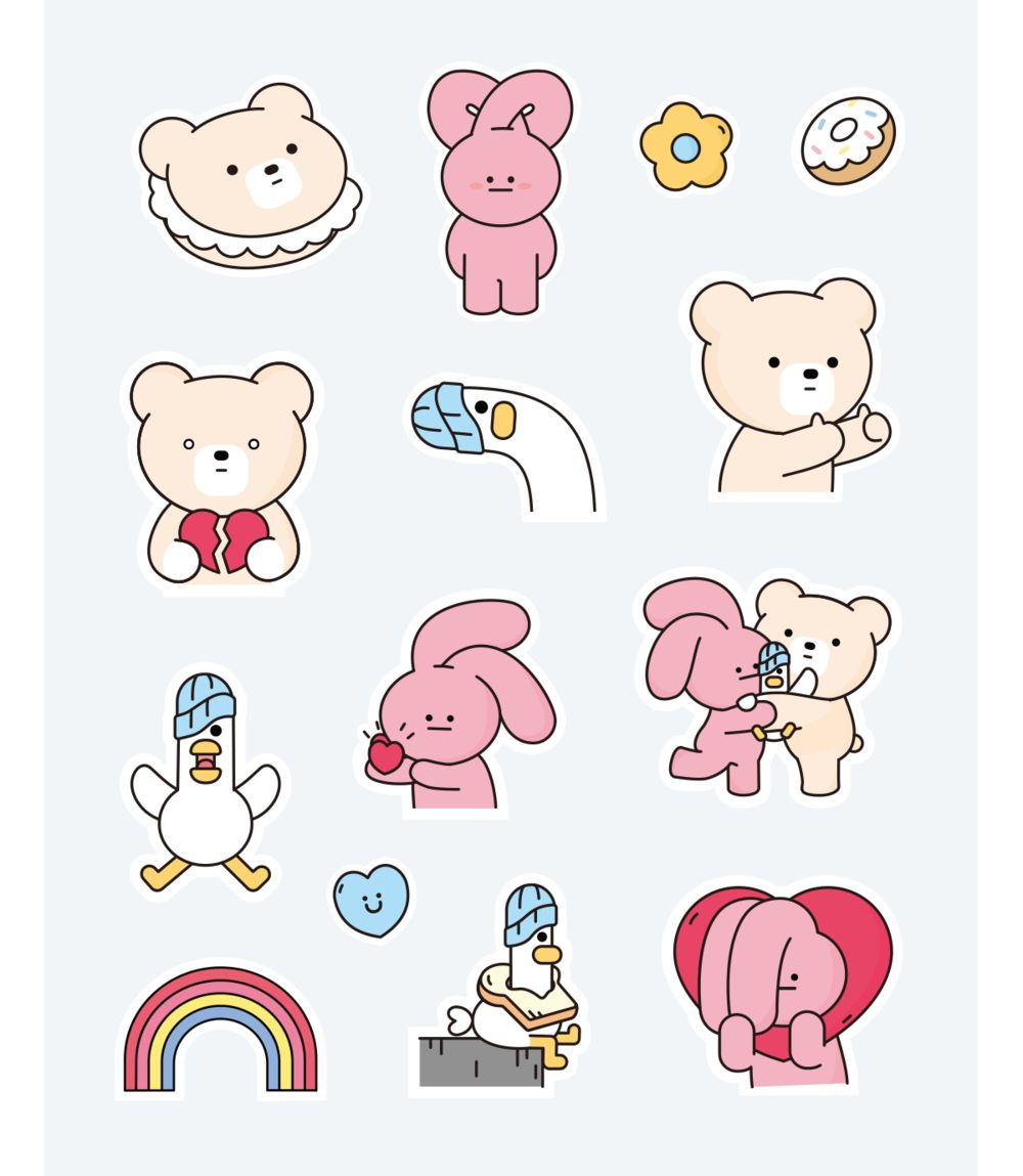 【PINK&VEN】Deco sticker_Ver2. Art