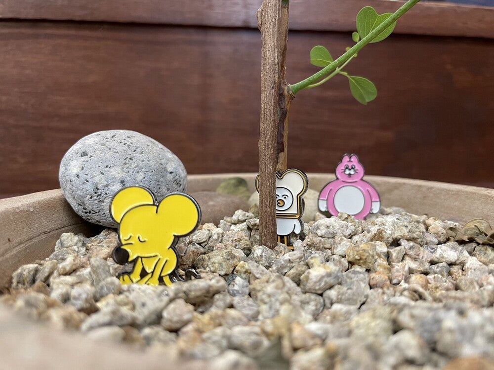 【ZIZONE】METAL PIN BADGE_PINGO