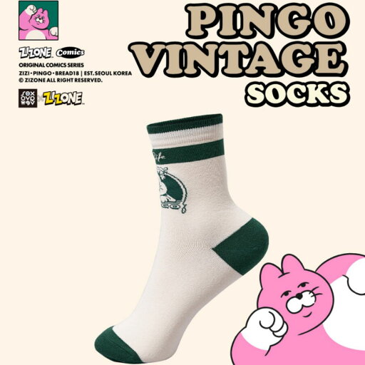 【ZIZONE】Pingo Vintage Socks 【ZIZONE】Pingo Vintage Socks