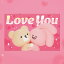 PINK&VENLENTICULAR POSTCARD LOVE YOU