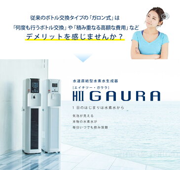 【レビューを書いてさらに1年延長の当店2年保証】 水素水メーカー公式店 H2GAURA(エイチツーガウラ) 日本製 水道直結型 水素水生成器 宅急便送料無料 【水道工事の手配代行】冷水熱湯対応 ペット 水素水サーバー