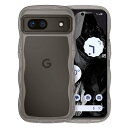 GUAGUA Goole Pixel 8A ケース クリア ウェーブ ピクセル 8a ソフト TPU うねうね 透明黒 ケース マツと感 人気 韓国 耐衝撃 超...