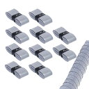 Hantox ゴルフ グリップテープ 10本セット ラケット用グリップテープ 滑り止め 吸汗 通気性 ゴルフ/テニス/野球/バドミントン用 (グレー)