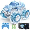 DEERC ラジコン 水陸両用 ラジコンカー オフロード 子供向け 車 RCカー おもちゃ IPX7防水 4WD 操作時間50分 360度回転 2.4GHz 耐...
