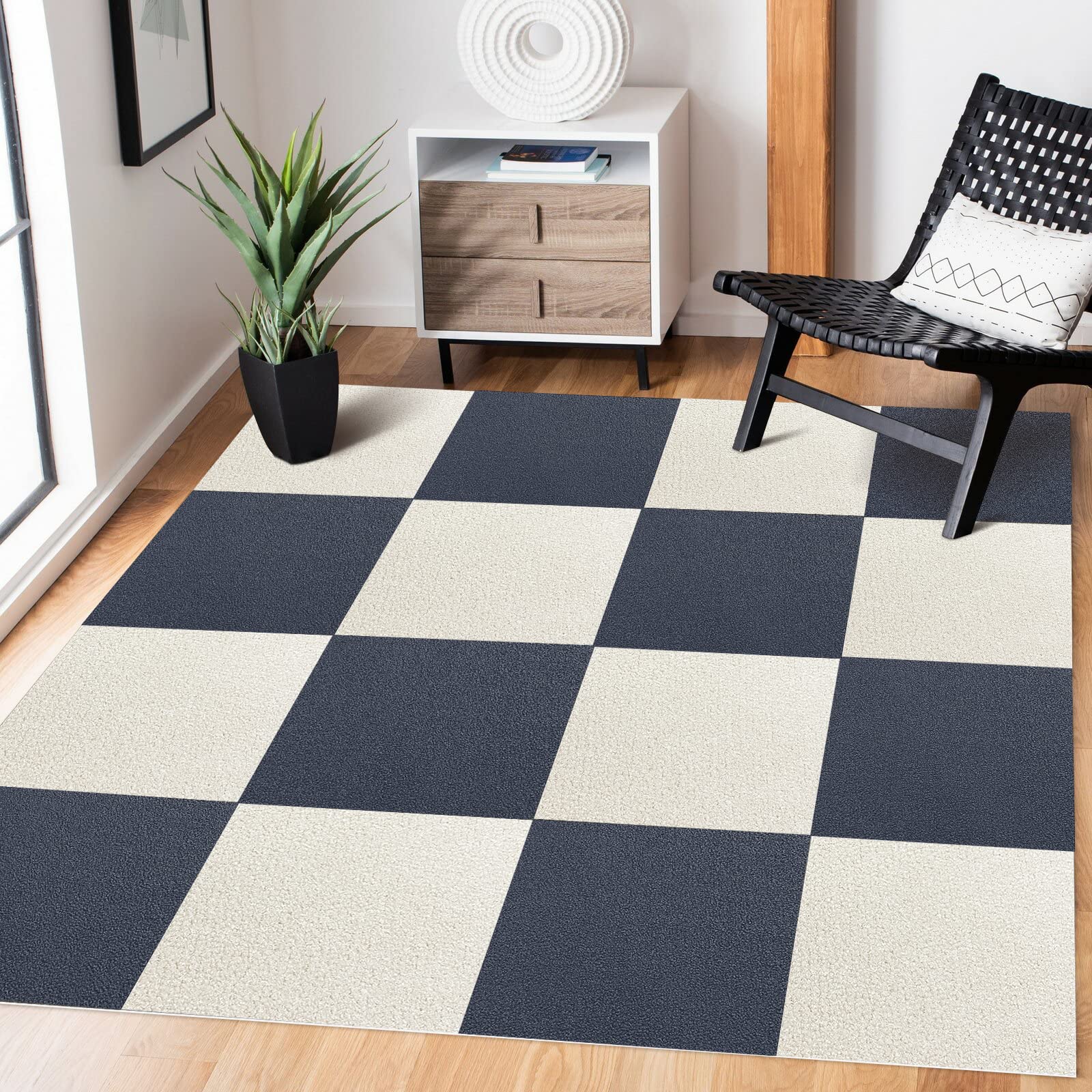FUNHOO 厚めタイプ 吸着マット ジョイントマット【30*30cm 30枚セット 約1.5畳】 タイルマット マット カーペット フローリングカー ずれない 防音 洗える 滑り止め対策 防臭防菌 お手入れ簡単 設置簡単